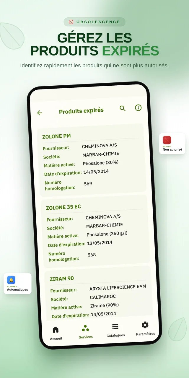 Managing expired products